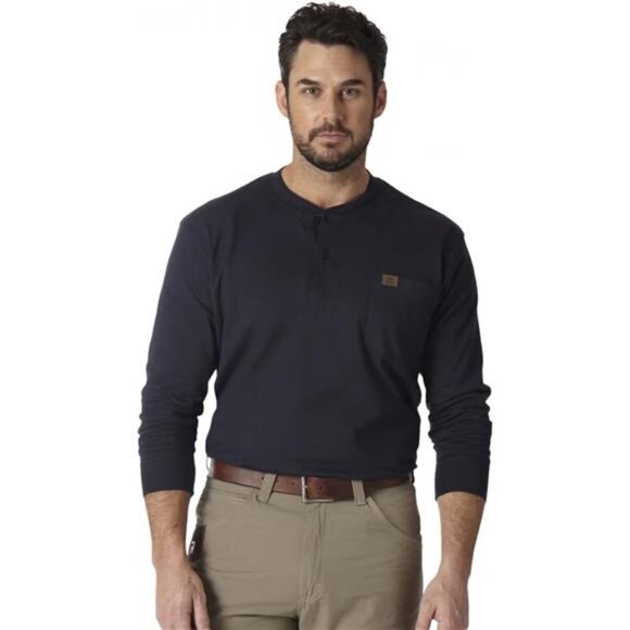 Men's Long Sleeve Navy Blue - Picture 1 of 3